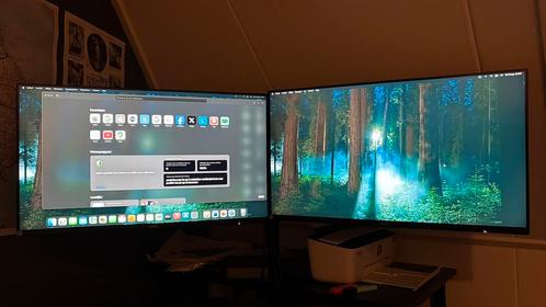 Apple Mac Mini 2018 +2 x 27” Monitor, Computers en Software, Apple Desktops, Zo goed als nieuw, Mac Mini, SSD, 3 tot 4 Ghz, Ophalen of Verzenden