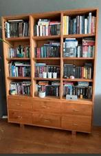 Teak  boekenkast, Huis en Inrichting, Ophalen, Gebruikt, 200 cm of meer, 150 tot 200 cm