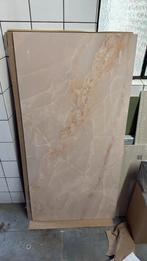 Marmerlook tegels - Roze, Ophalen, Zo goed als nieuw, Minder dan 5 m², Wandtegels