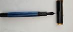Pelikan M400 Blauw Gestreept - 14K Gouden M Punt, Ophalen of Verzenden
