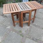 Uitklapbare tuintafel, Ophalen, Gebruikt, Rechthoekig, Hout