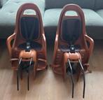 2x Polisport Groovy Maxi CFS achterfiets stoeltje bruin, Achterzitje, Voetsteuntjes, Polisport achterzitje, Zo goed als nieuw