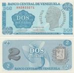 VENEZUELA 1989 2 bolivares #69 UNC, Postzegels en Munten, Bankbiljetten | Amerika, Zuid-Amerika, Verzenden