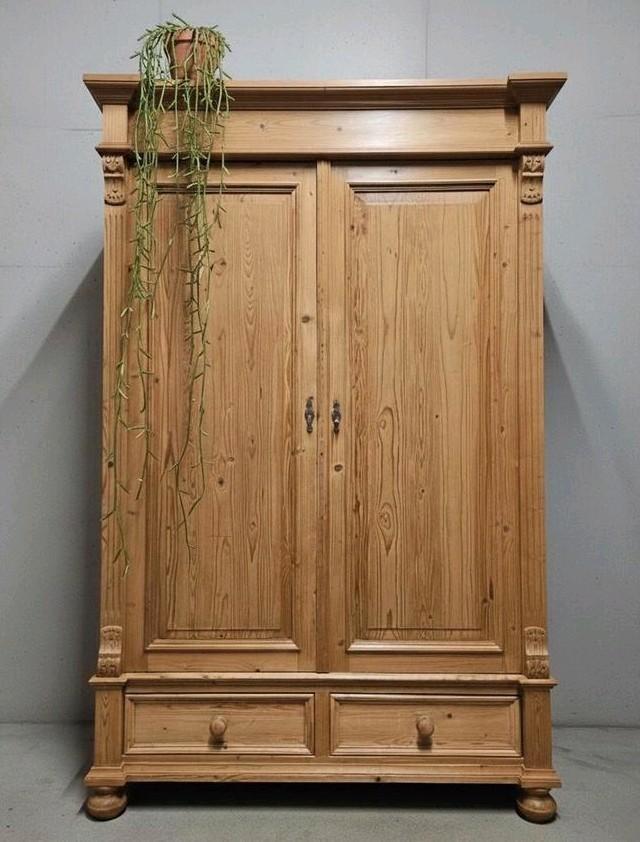 Antieke brocante grenen meidenkast vintage linnenkast kast, Antiek en Kunst, Curiosa en Brocante, Ophalen of Verzenden