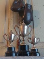 3 orginele miniatuur sportbeker trofeeën 1e,2e,3e prijs, Antiek en Kunst, Curiosa en Brocante, Ophalen of Verzenden