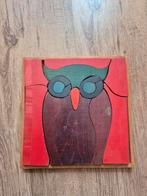 Houten puzzel met uil, 23x23 cm, Ophalen of Verzenden, Gebruikt, Overige typen