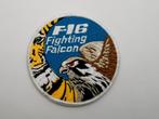 Patch RNLAF 313 Squadron F-16 Fighting Falcon Tiger swirl, Verzenden, Luchtmacht, Nederland, Embleem of Badge