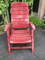 7 Hartman tuinstoelen donkerrood., Tuin en Terras, Ophalen of Verzenden, Gebruikt, Kunststof