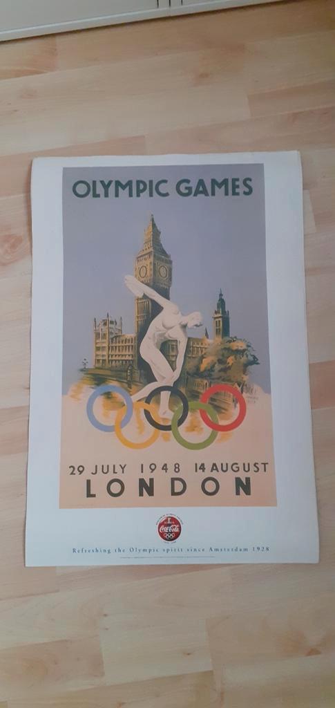 Vier posters van Olympische Spelen 1920., Verzamelen, Posters, Gebruikt, Ophalen of Verzenden