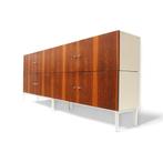 Groot vintage dressoir wandmeubel palissander jaren '70, Verzenden, Gebruikt