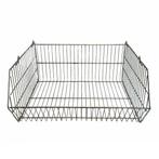 Vintage WINKELBAK mand ijzeren rek 48x42x23 cm., Ophalen of Verzenden