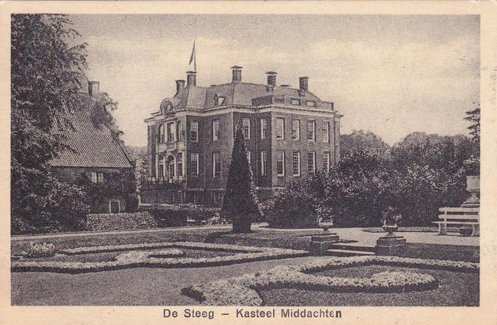 00428 de Steeg - Kasteel Middachten, Verzamelen, Ansichtkaarten | Nederland, Ongelopen, Gelderland, 1920 tot 1940, Verzenden