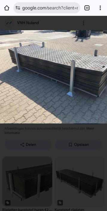 Rijplaten van kunststof  beschikbaar voor biedingen
