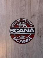 Scania bordje Metaal 20x20cm - King of the Road, Ophalen of Verzenden, Nieuw, Reclamebord