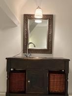 Brocante wastafelkast wastafelmeubel, Ophalen, Gebruikt, 50 tot 100 cm, Minder dan 100 cm