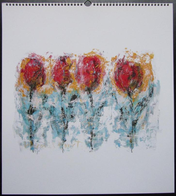 KUNSTKALENDER - Eeuwigdurend, Antiek en Kunst, Kunst | Litho's en Zeefdrukken, Ophalen