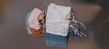 Babyslabjes badstof klittenband prenatal zeeman 27 stuks  beschikbaar voor biedingen