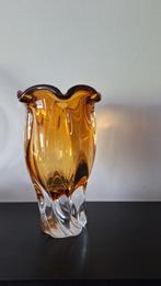 Zware Kristallen Vaas, Antiek en Kunst, Antiek | Glas en Kristal, Ophalen of Verzenden