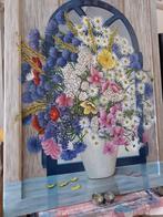 Olieverf schilderij met eiken lijst 60x90 cm, Ophalen