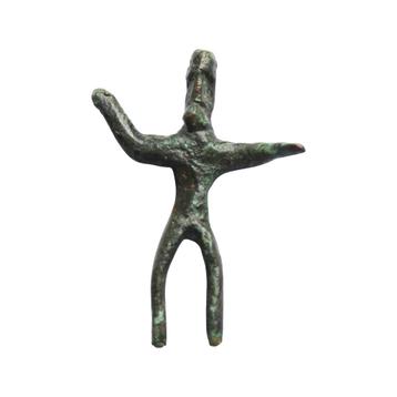 Keltisch bronzen ruiter figuur horserider beeldje beschikbaar voor biedingen