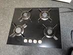 Gas op glas kookplaat atag 60cm nismaat 56x49, Gebruikt, Inbouw, Gas, 4 kookzones