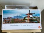 Panorama Puzzel Japan uitzicht Fuji pagode landschap 504 st., Ophalen of Verzenden, 500 t/m 1500 stukjes, Zo goed als nieuw, Legpuzzel