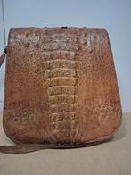 Vintage tas krokodillen leder, Bruin, ., Ophalen of Verzenden, Zo goed als nieuw