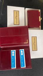 Bordeaux lederen portemonnee en wallet van ROCHAS nieuw, Overige merken, Nieuw, Ophalen of Verzenden, Met knipsluiting