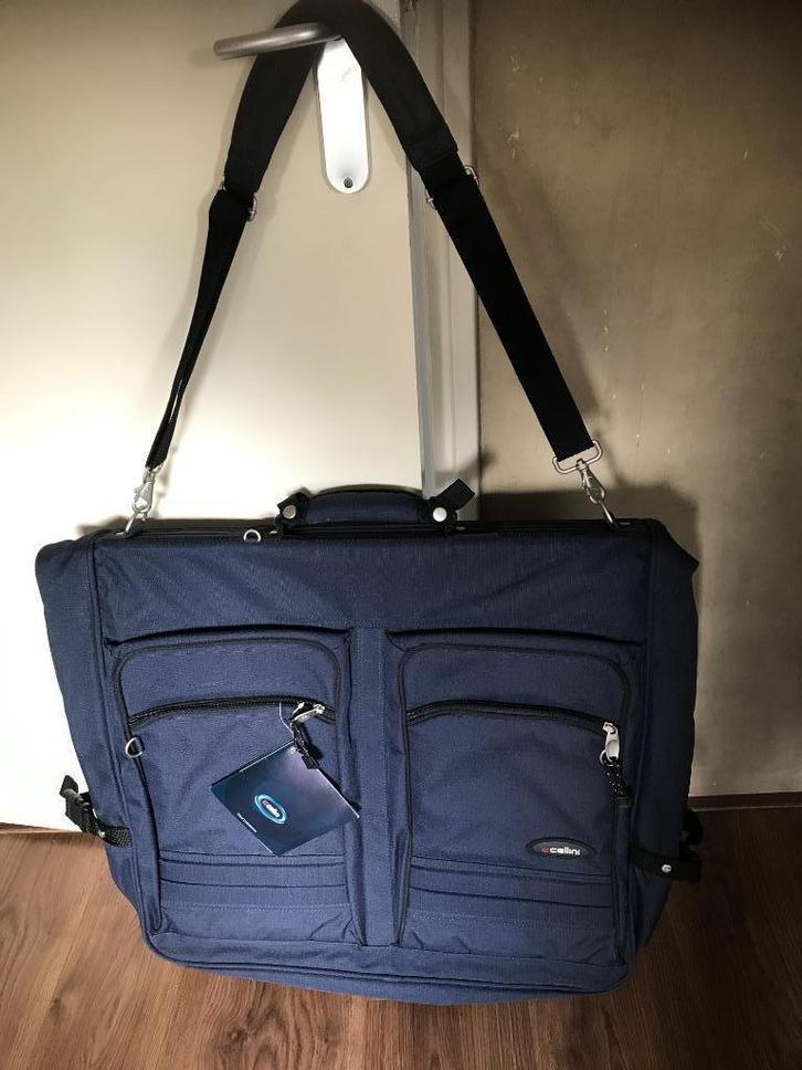 reistas (Ccellini Scotchgard), Sieraden, Tassen en Uiterlijk, Tassen | Reistassen en Weekendtassen, Nieuw, Blauw, 30 cm of meer