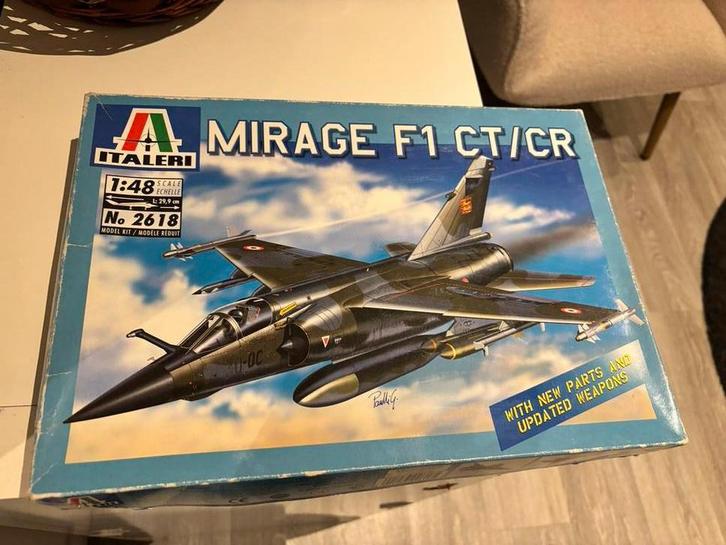 Italeri Mirage F1 in schaal 1:48, Hobby en Vrije tijd, Modelbouw | Vliegtuigen en Helikopters, Nieuw, Vliegtuig, Groter dan 1:72