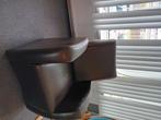 Stoel, Huis en Inrichting, Stoelen, Ophalen, Bruin, Leer, Zo goed als nieuw