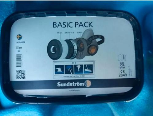 Sundström SR900 Basic Set (M) nieuw in ongeopende verpakking, Doe-het-zelf en Verbouw, Adembescherming, Nieuw, Halfgelaatsmaskers