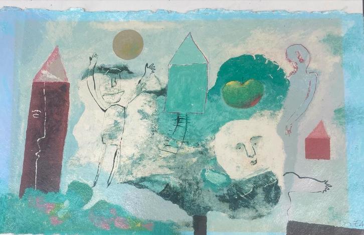 Wouter Stips Schilderij, Antiek en Kunst, Kunst | Schilderijen | Klassiek, Ophalen of Verzenden