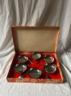 Vintage Franse RVS dessert/ijscoupes met lepels | cadeauset, Huis en Inrichting, Ophalen, Overige materialen, Overige stijlen