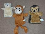 Handpoppen voor Poppenkast - Set van 3, Kinderen en Baby's, Speelgoed | Knuffels en Pluche, Ophalen of Verzenden, Gebruikt, Beer