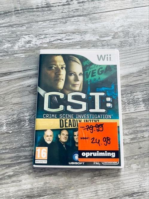 Wii - CSI Deadly Intent, Spelcomputers en Games, Games | Nintendo Wii, Zo goed als nieuw, Strategie en Constructie, 1 speler, Vanaf 16 jaar