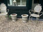 Set van 2 zware franse tuinstoelen antiek!, Ophalen