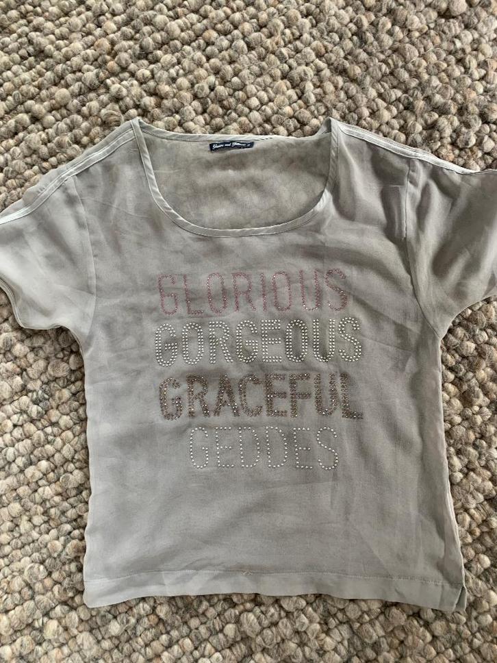 Super leuke en nette  Geddes and Gillmore top XS, Kleding | Dames, Tops, Gedragen, Maat 34 (XS) of kleiner, Grijs, Korte mouw