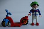 Playmobil, jongen met step, Ophalen of Verzenden, Gebruikt, Gewone step