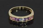Toermalijn topaas amethist 14k gouden luxe dames ring, Voordeelsieraden, Ophalen of Verzenden, Zo goed als nieuw, 17 tot 18