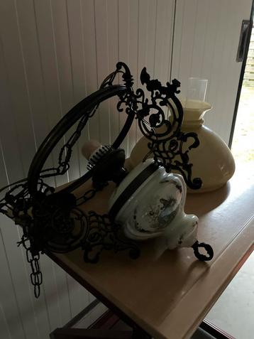 Vintage Hanglamp & Staande Lamp Set beschikbaar voor biedingen