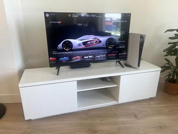 Tv-meubel, hoogglans wit, 160x42x45 cm beschikbaar voor biedingen