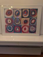 Kandinsky Farbstudie Quadrate Reproductie Ingelijst, Ophalen, Gebruikt
