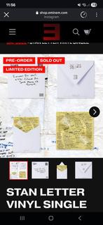 Eminem 'Stan Letter Vinyl Single' Limited Edition, Minder dan 4 cm, Overige materialen, Ophalen of Verzenden, Zo goed als nieuw