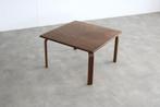 vintage salontafel | sidetable | Kinnarps | Zweden, Ophalen of Verzenden, Gebruikt, Vierkant, Eikenhout
