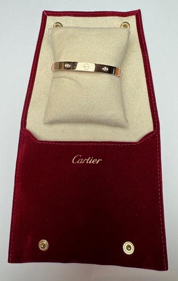 Cartier Love Bracelet Rose Gold met 4 Diamanten