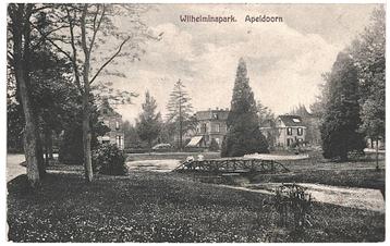 959459 Apeldoorn Wilhelminapark 1928 Gelopen met postzegel  beschikbaar voor biedingen