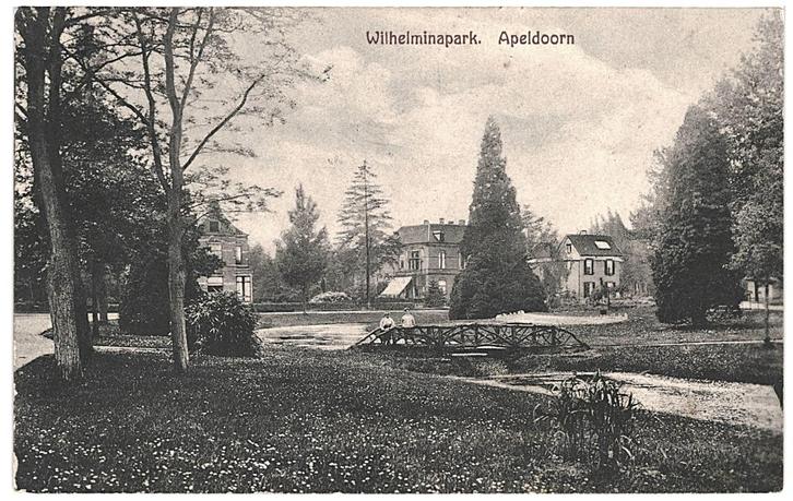 959459 Apeldoorn Wilhelminapark 1928 Gelopen met postzegel, Verzamelen, Ansichtkaarten | Nederland, Gelopen, Gelderland, 1920 tot 1940