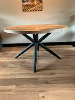 Eettafel Carma rond 130cm, Ophalen, 100 tot 150 cm, Rond, Zo goed als nieuw