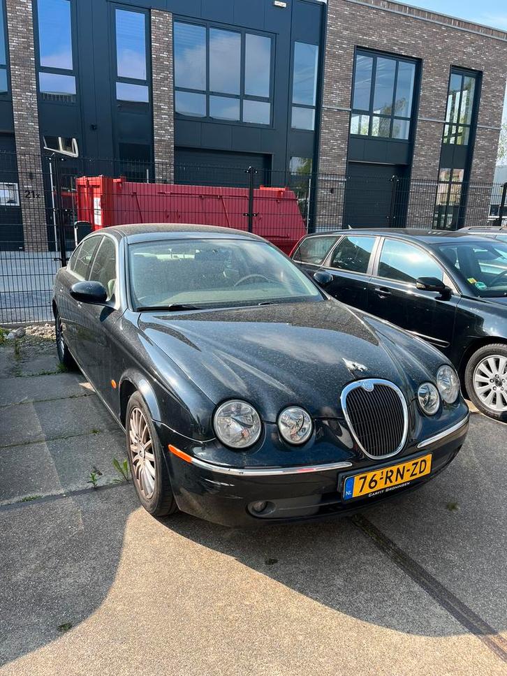 Jaguar S-Type 2.5 V6 Sport AUT 2005 Zwart, met motorschade, Auto's, Jaguar, Particulier, S-Type, Airconditioning, Boordcomputer